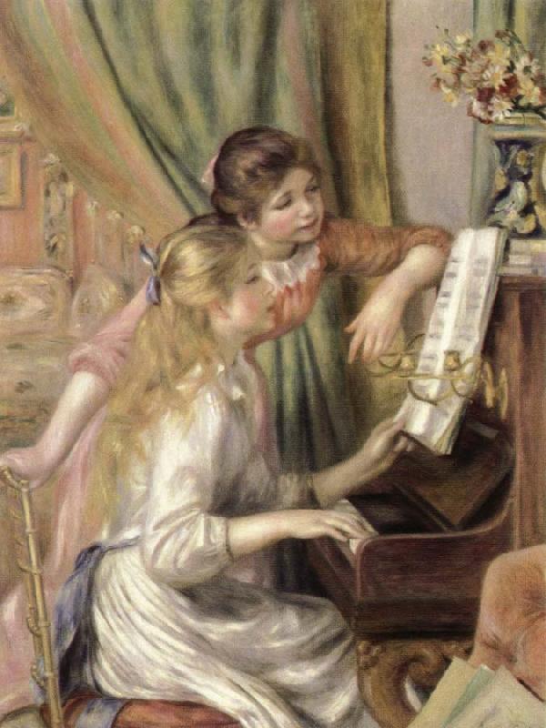 Pierre-Auguste Renoir young girls at the piano oil painting image